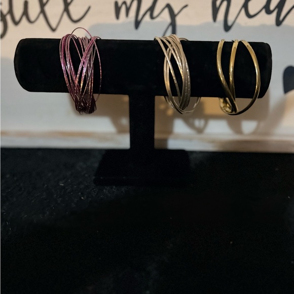 Chic Gold and Silver Bracelet Set - Picture 8 of 10